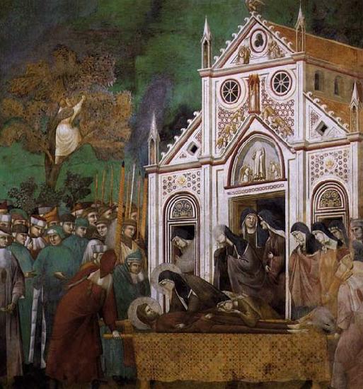 GIOTTO di Bondone St. Francis Mourned by St. Clare Sweden oil painting art
